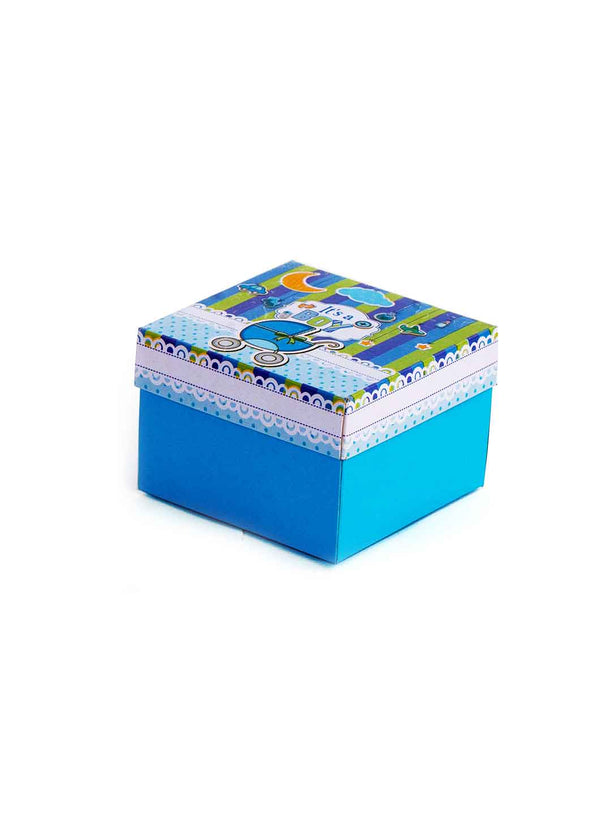 It's a Boy Baby Birthday Design Box for Packing - Baby Announcement Box - Assemble It Yourself