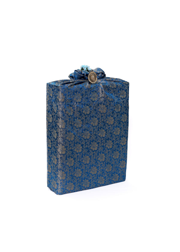 Navy Blue Color Medium Size Wedding Gift Wrap Fabric Gift Wrap Bags
