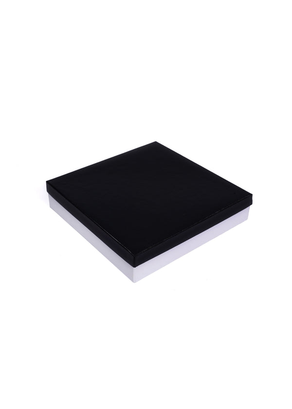 Black & White Square Empty Box - Cloth Packaging - Plain Empty Box - Box For Cloth Packaging Wholesale