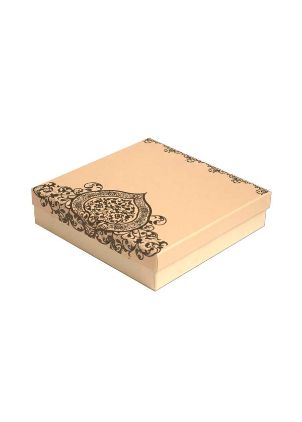 Gold Vintage Ornament Design Box for Packing - 1 Kg Sweet Empty Box - BoxGhar