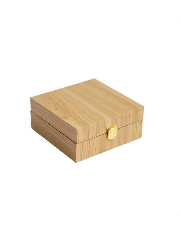 Premium Wooden Box | Square Shape Wooden Box | Wedding Ring Box | Wedding gift for married couple Couples witnesses | Bidhbox - BoxGhar