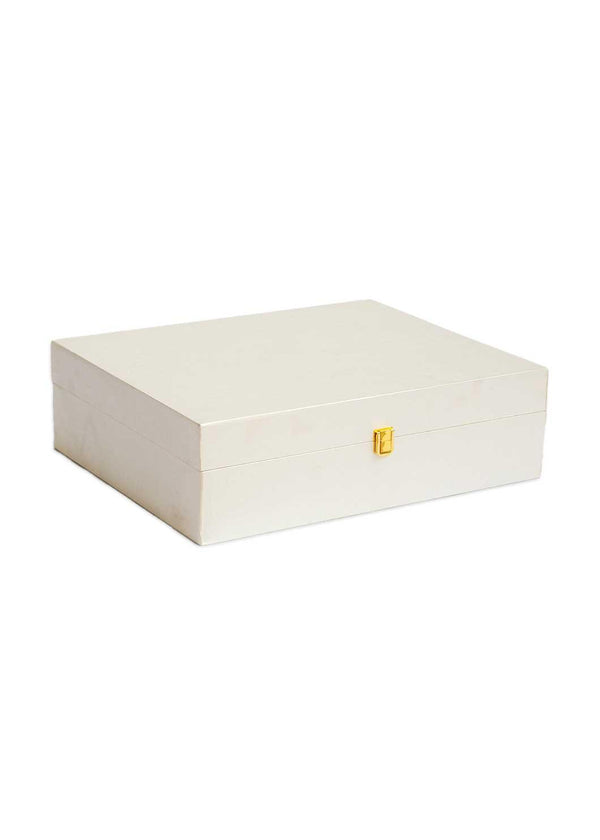 Premium Wooden Box | Square Shape Wooden Box | Clothe Box | Wedding Gift Box | Jewellery Box | Premium Set | Necklace Packaging Box - BoxGhar