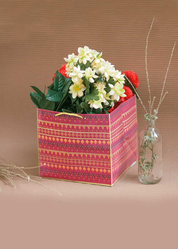 Multi Color 1kg Ornamental Floral Design Bag for Packing Paper Bags - BoxGhar