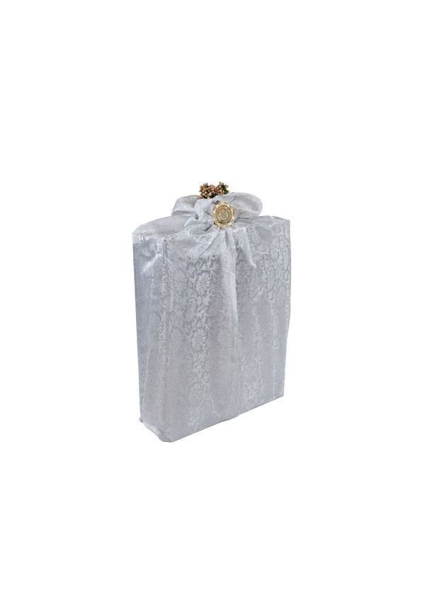 White Color Medium Size Wedding Gift Wrap Fabric Gift Wrap Bags