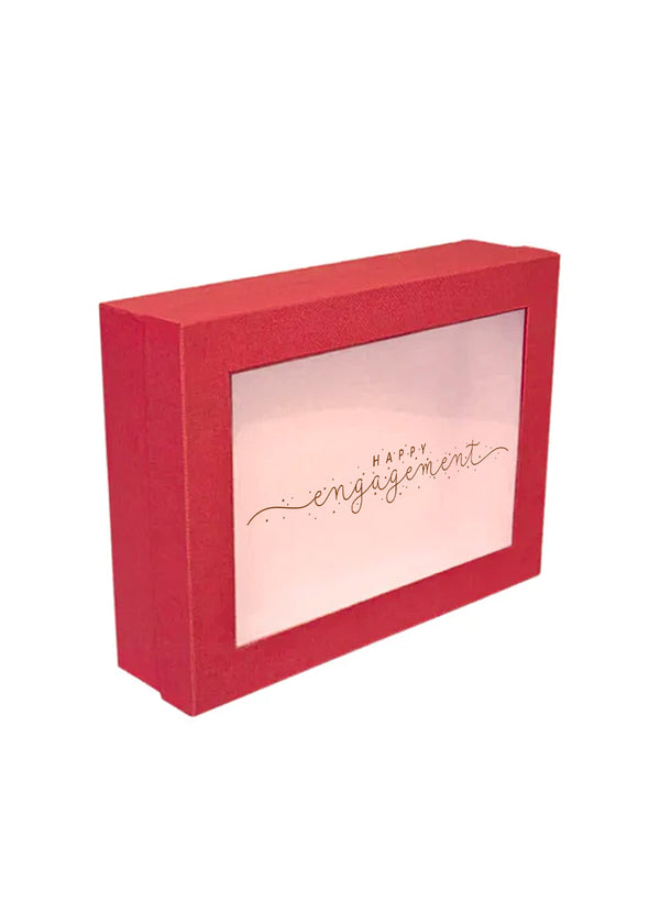 Elegant Red Engagement Gift Box