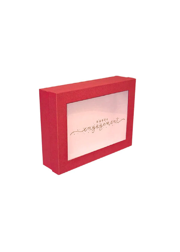 Elegant Red Engagement Gift Box