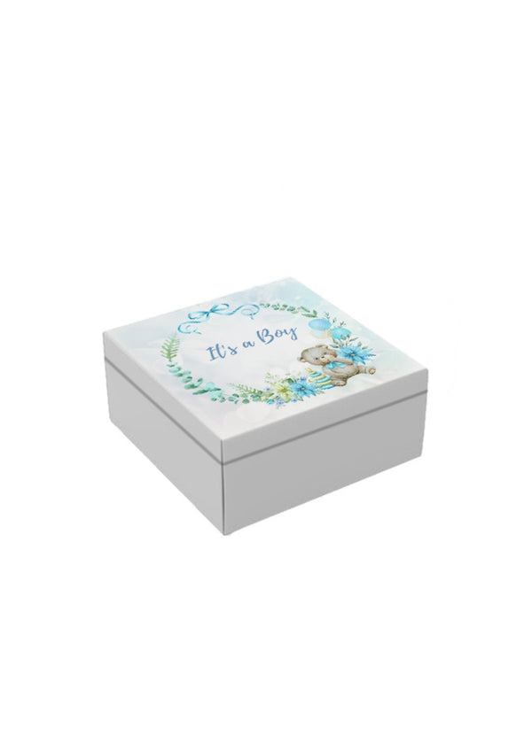 White Box - Its A Boy - Customize Design Box - Box for Packing Gifts