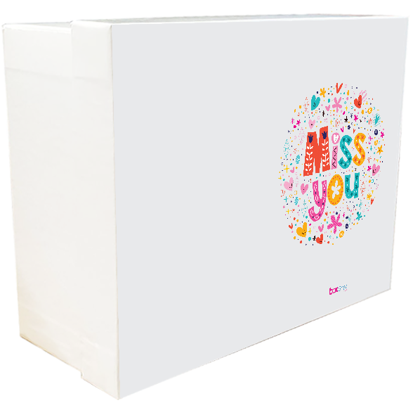 Miss You Gift Box with Colorful Design