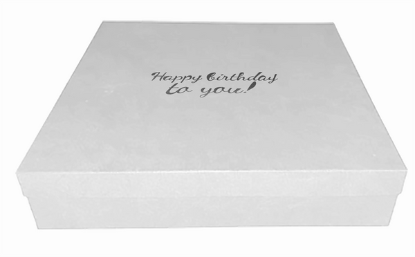 Elegant Birthday Gift Box - "Happy birthday to you!"