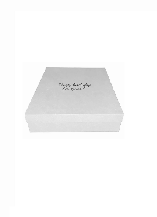 Elegant Birthday Gift Box - "Happy birthday to you!"