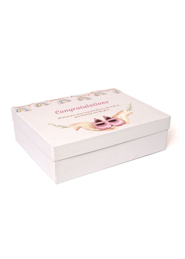 White Color Quote Design Box For Gift Packing