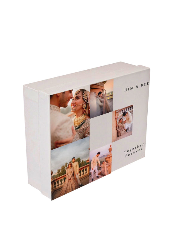 White Color Quote Design Box For Gift Packing