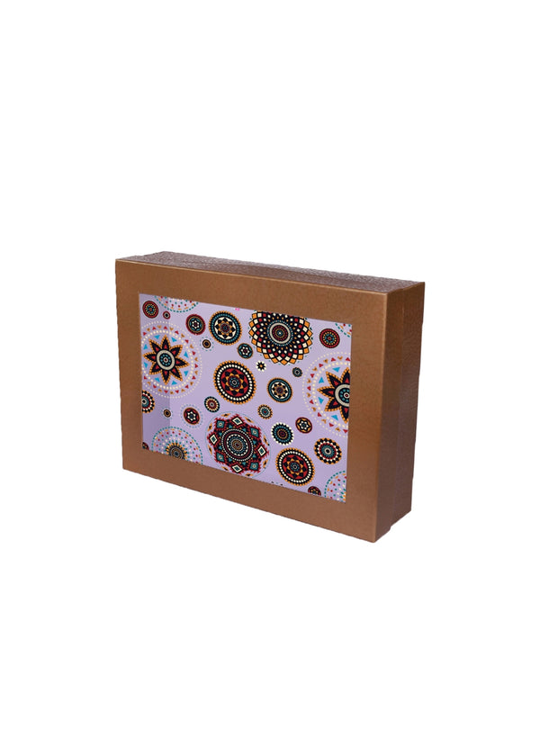 Brown Color Window Quote Box For Gifts Packaging