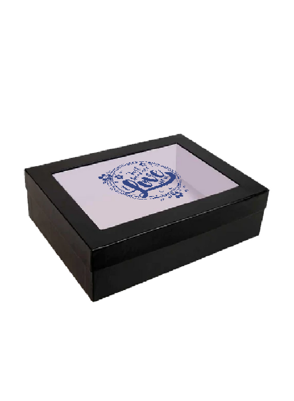 Elegant Black Gift Box with"Just because Love you" Design