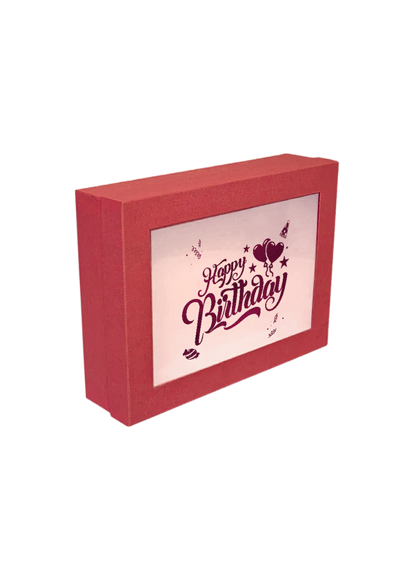 Red Happy Birthday Gift Box