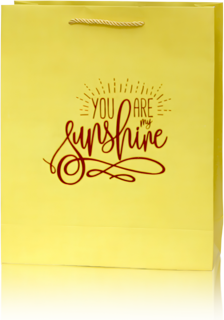 Yellow "You Are My Sunshine" Gift Bag