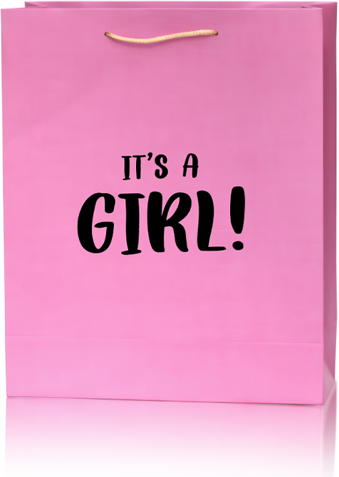 Pink "It's a Girl!" Gift Bag