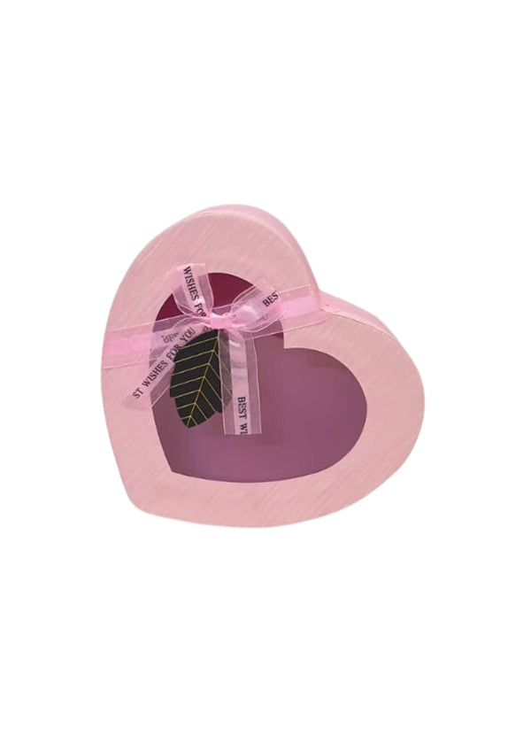 TRANSPARENT HEART SHAPE GIFT BOX- MEDIUM SIZE