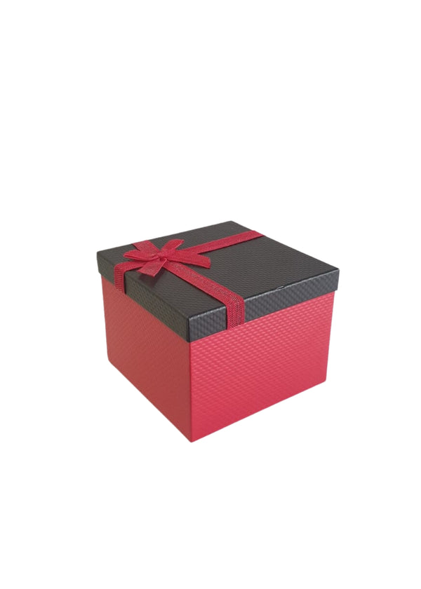 Red & Black Square Gift Box | Empty Square Box | Large Square Box