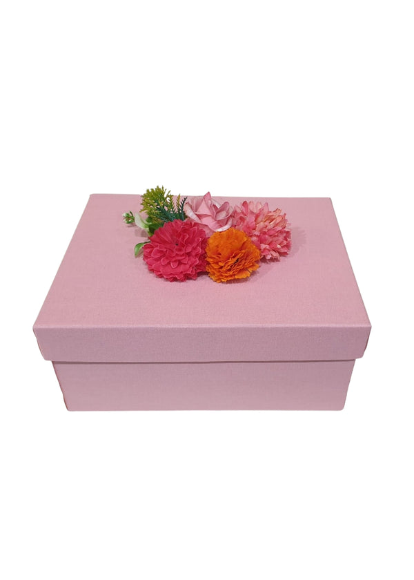 Pink Floral Box for Gift Presentation