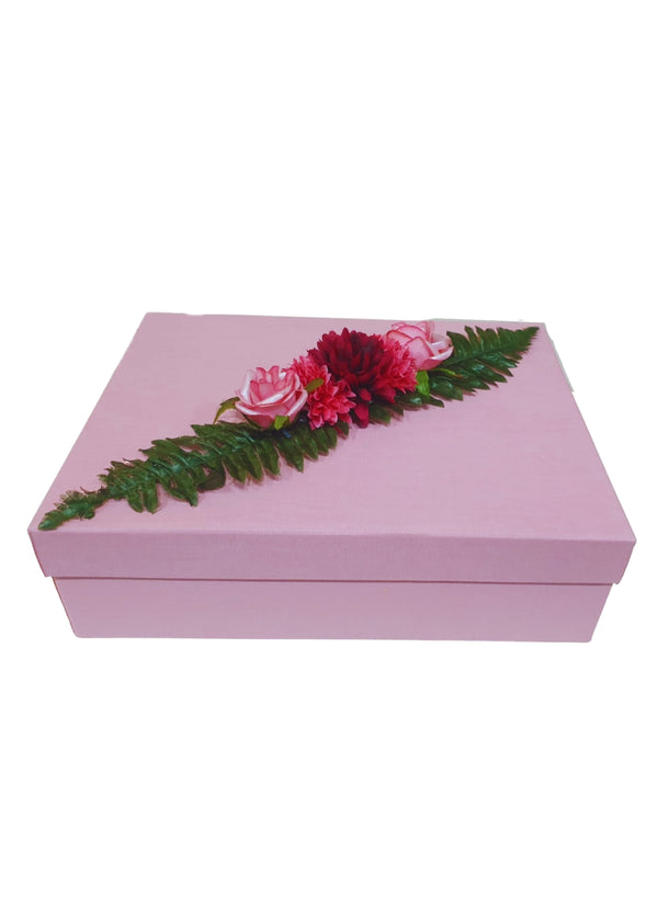 Pink Color With Flower Box For Gift Packing