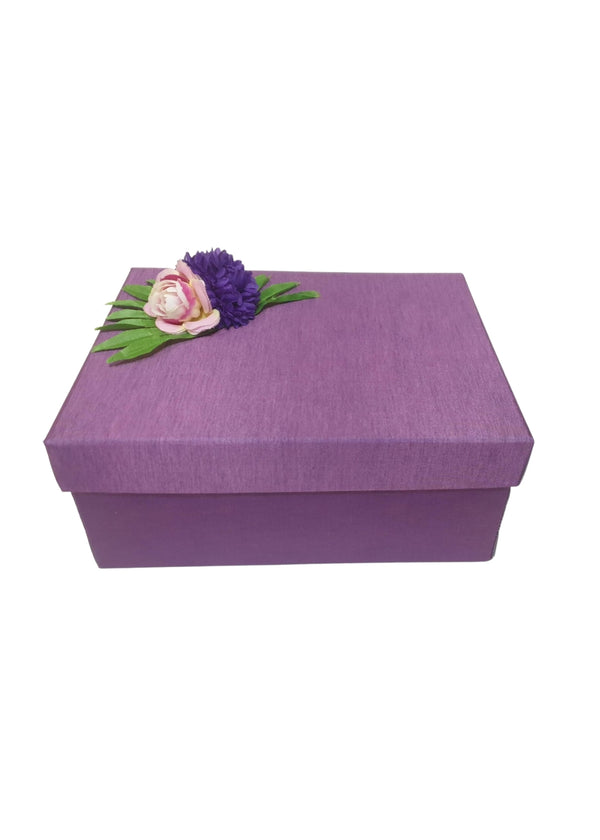 Purple Floral Box for Gift Presentation