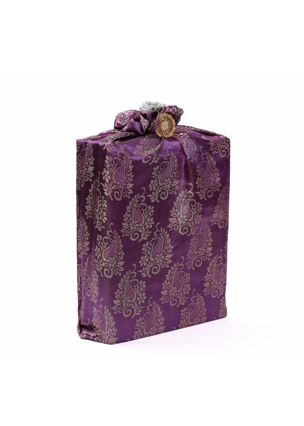 Voilet Color Medium Size Wedding Gift Wrap Fabric Gift Wrap Bags