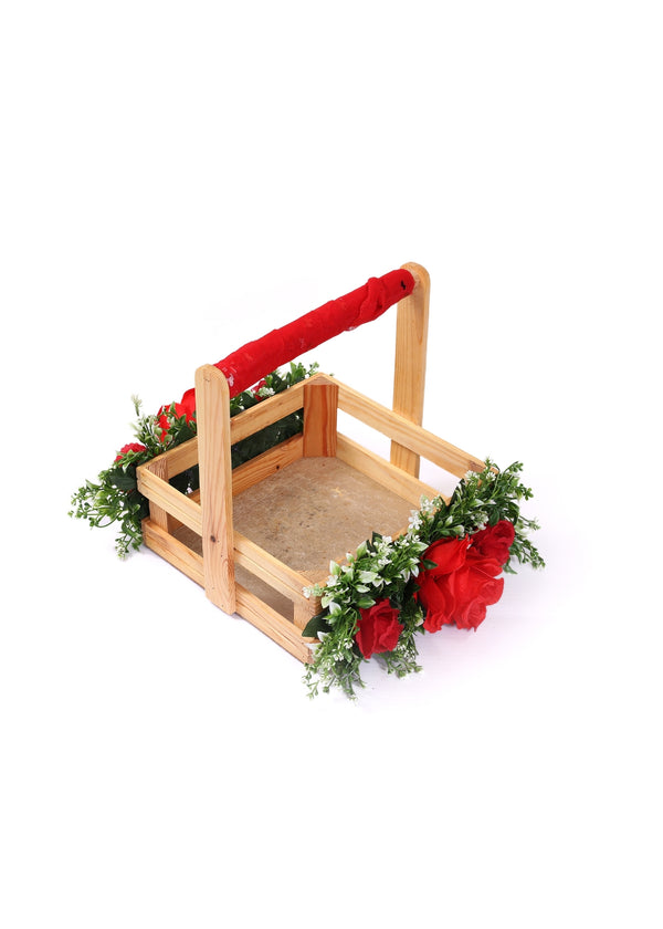 Medium Size Floral Basket For Multipurpose Gift Packaging