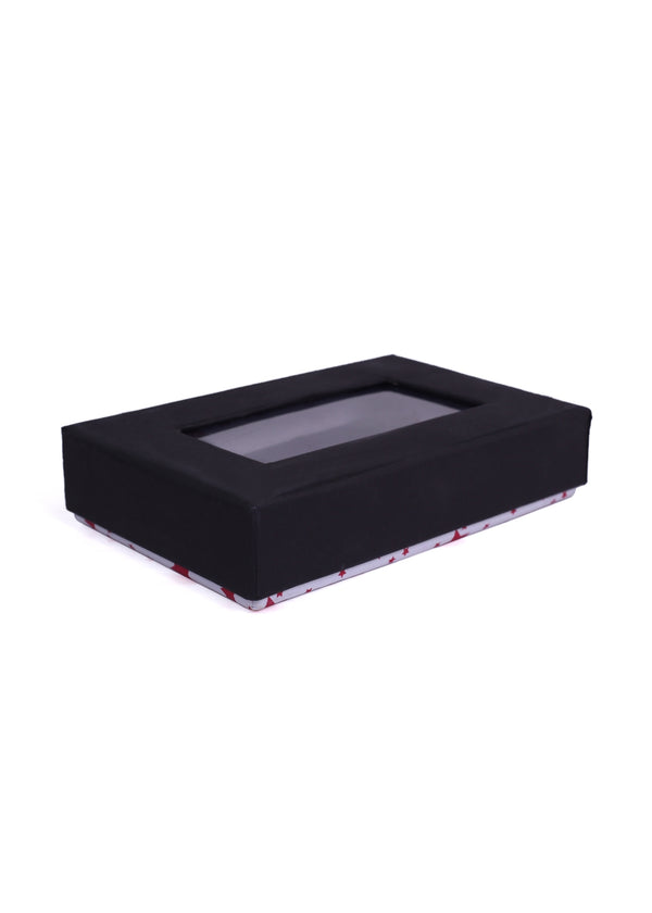 Black & White Color Box With Red Star Design Window Box for Packing