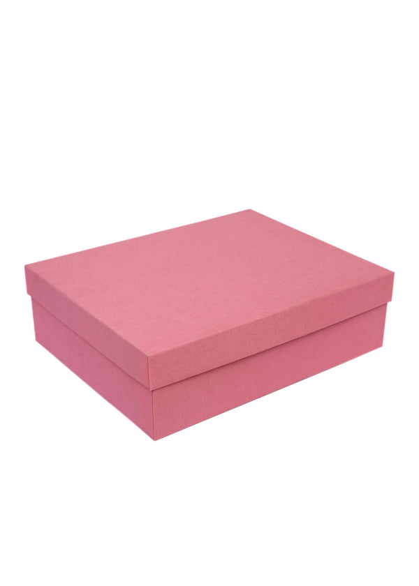 Pink Color Solid Box For Cloth Packing