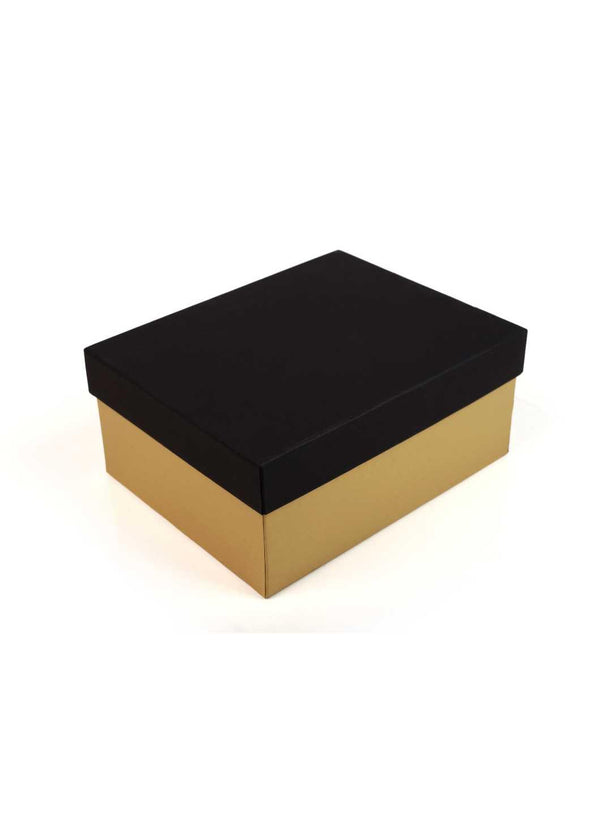 Plain Black & Gold Box for Gift Presentation | Sweet Packaging Gift Box - BoxGhar