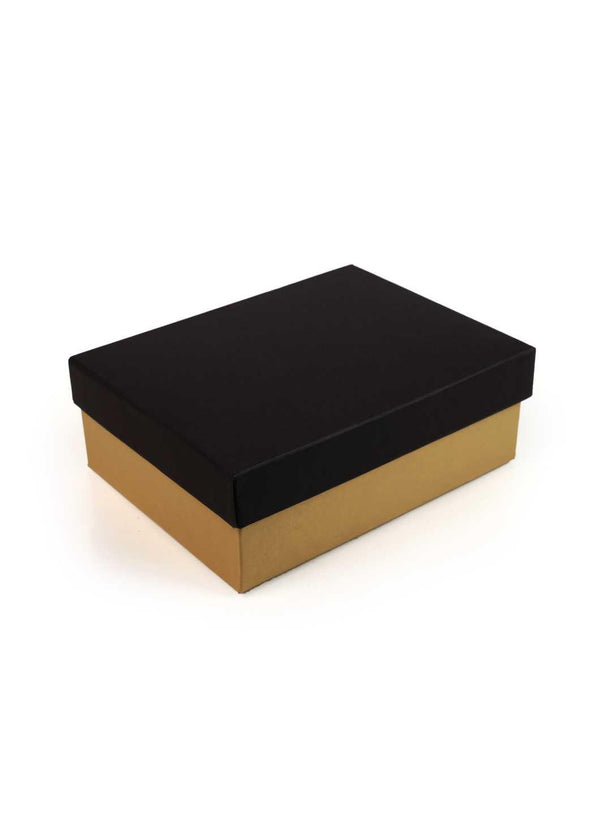 Plain Black & Gold Box for Gift Presentation | Sweet Packaging Gift Box - BoxGhar