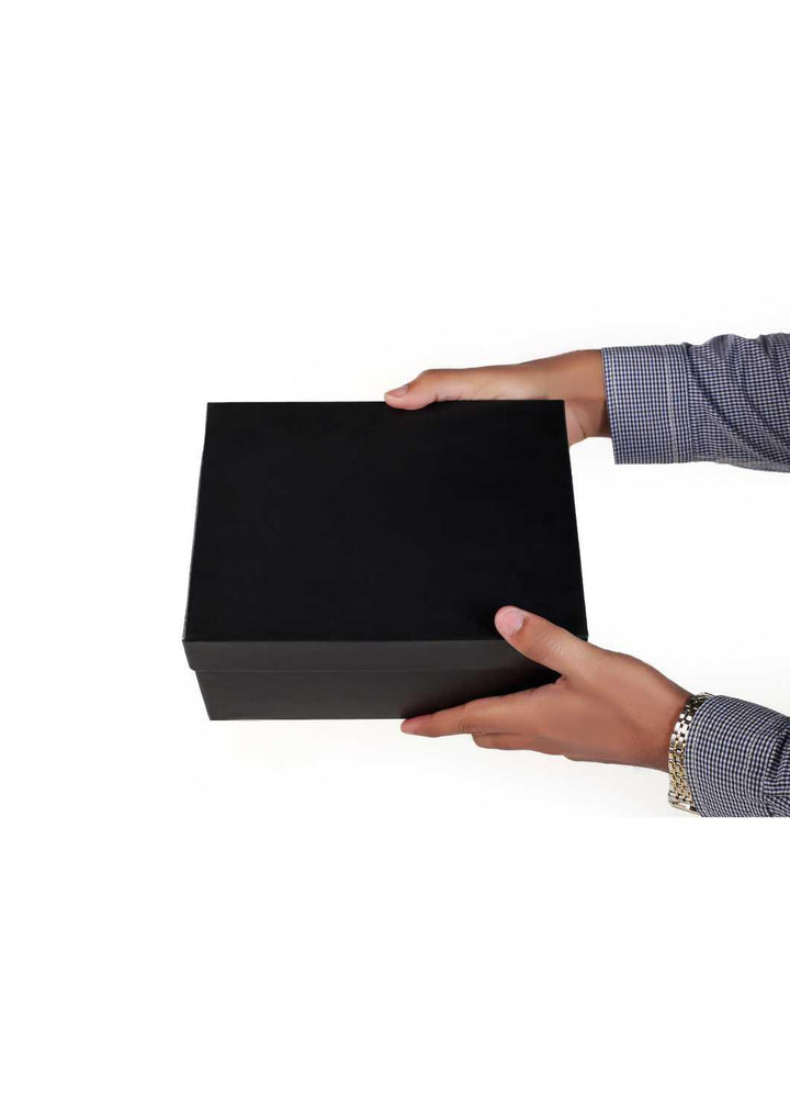 Plain Black Box for Gift Presentation - BoxGhar