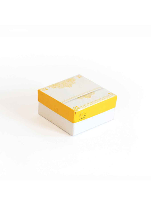 White and Golden Color Design Box for Packing