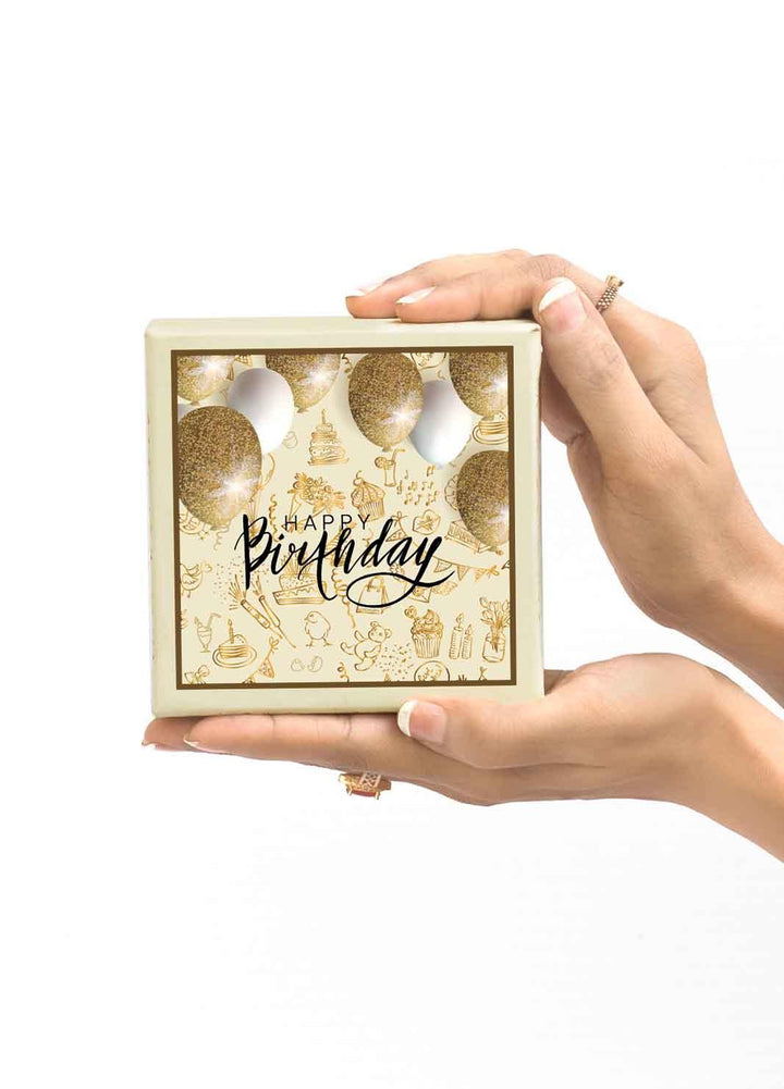 Happy Birthday Gift Box - Golden Gift Box For Birthday - Birthday Return Gift Box - BoxGhar