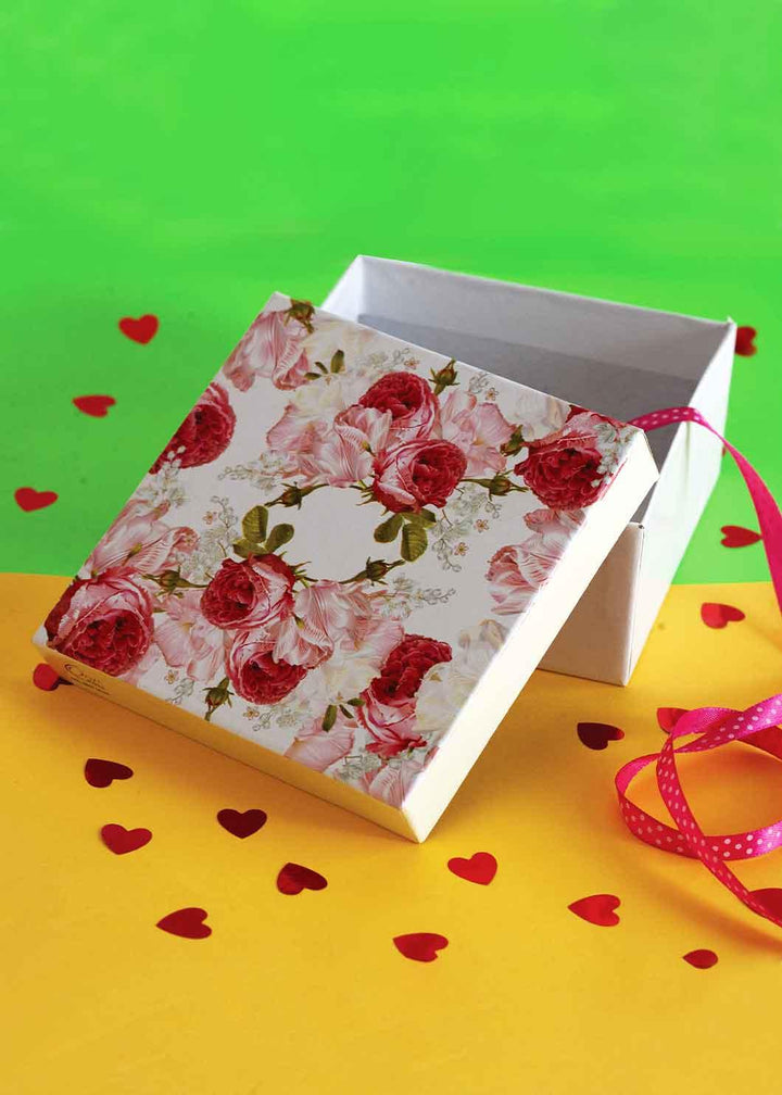 Pink Flower Design Box for Packing - BoxGhar