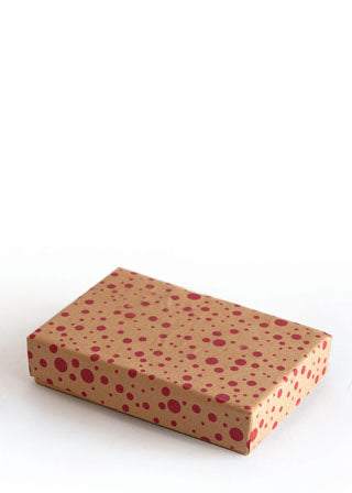 Craft Box Dotted Pattern Design Box for Packing with Tray