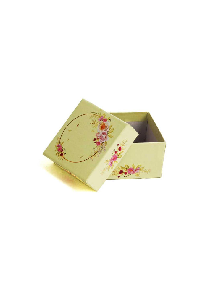 Floral Pattern Bidh Boxes - Custom Message Written Space - Multipurpose Box - BoxGhar