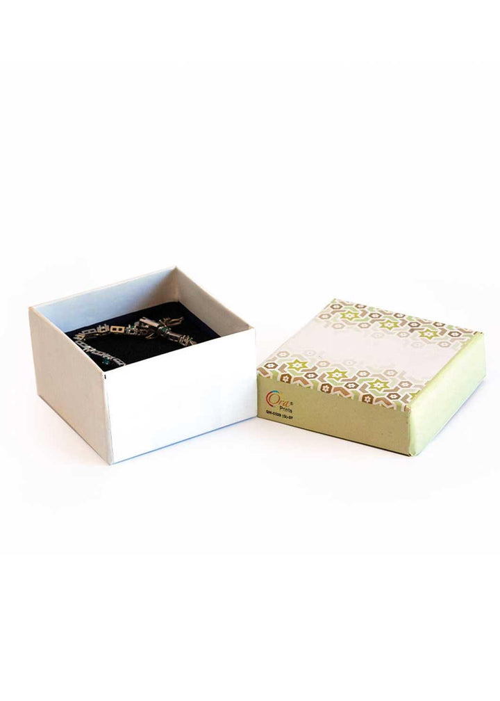 Green and White Design Box for Packing Gift - BoxGhar