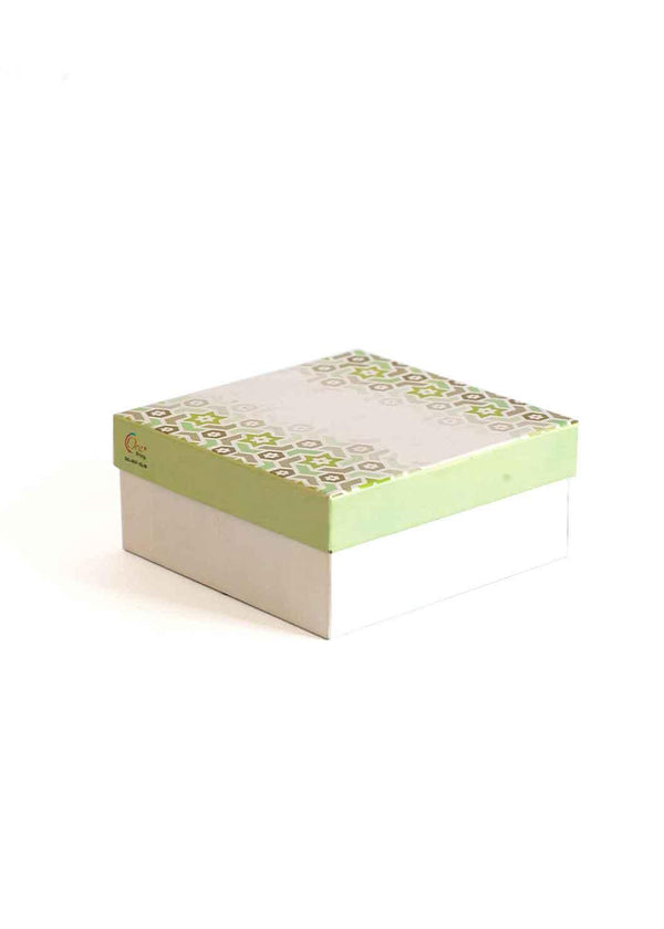 Green and White Design Box for Packing - BoxGhar