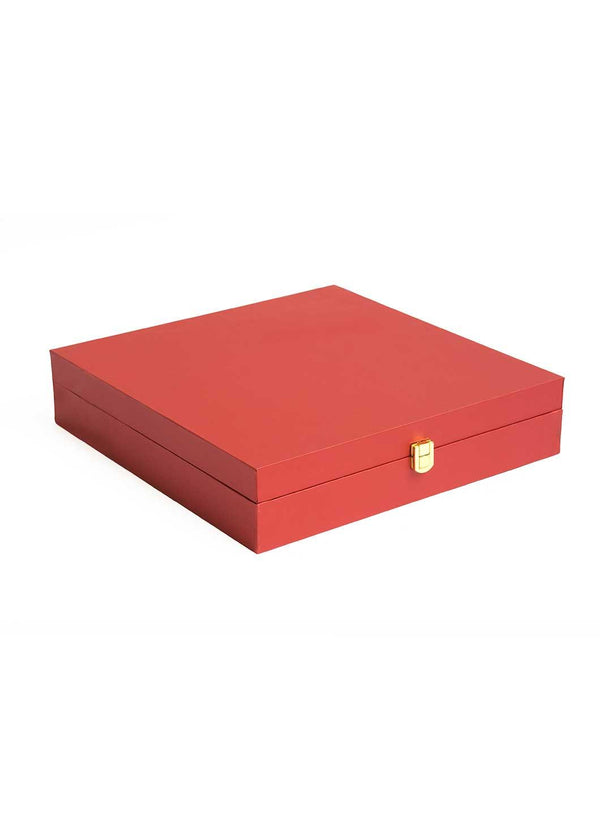 Premium Wooden Box | Square Shape Wooden Box | Wedding Set Box | Dowry Jewellery Boxes | Mou Dikhai Box | Gluband Set Wooden Box | Clothe Box - BoxGhar