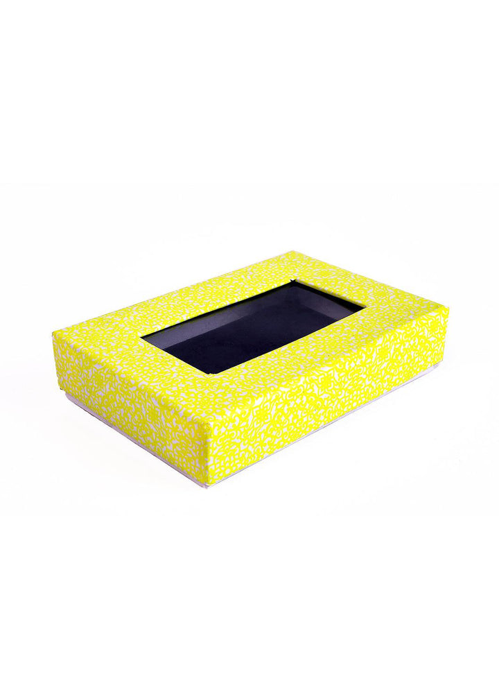 Lemon Splash Designed Empty Box - Stylised Box For Clothe Packaging - Empty Designed Box - BoxGhar