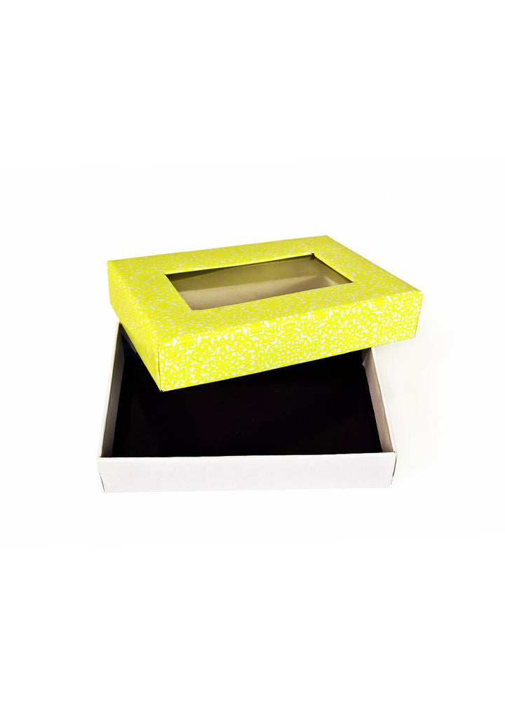 Lemon Splash Designed Empty Box - Stylised Box For Clothe Packaging - Empty Designed Box - BoxGhar