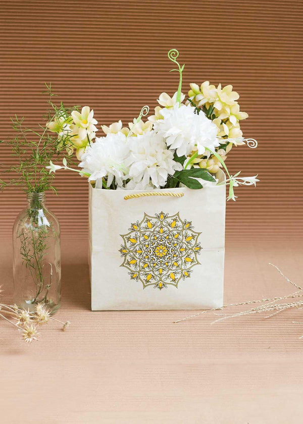 White 1kg Ornamental Design Bag for Multipurpose Packaging - BoxGhar