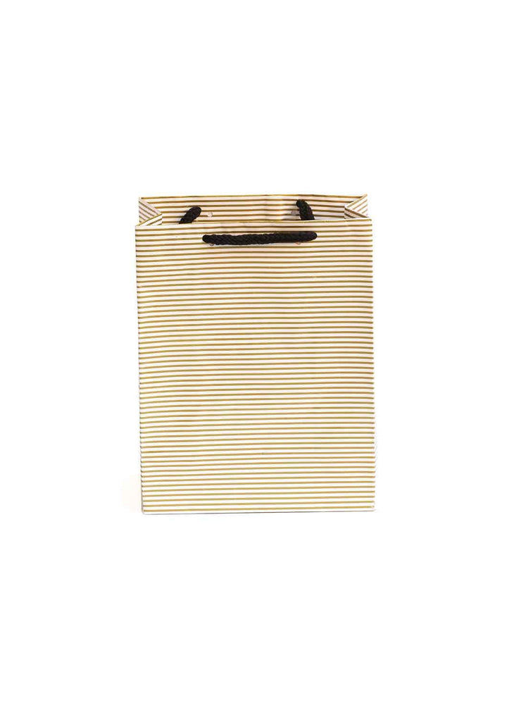 Plain Brown Golden Line Paper Design Bag for Packing Paper Bags - BoxGhar